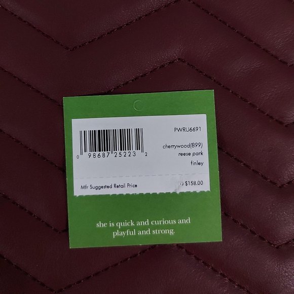 NWT Kate Spade Reese Park Cherrywood Finley - Picture 4 of 4